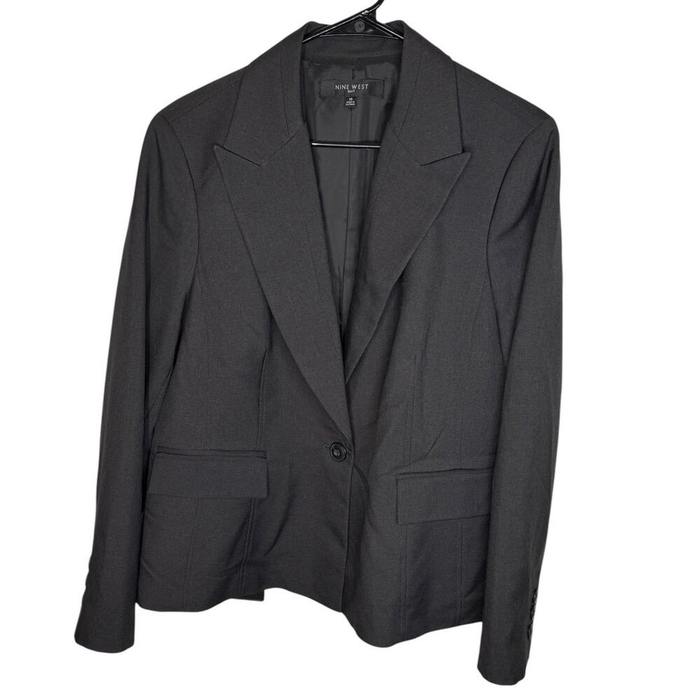 Nine West Black Blazer Jacket Size 16 Work Career